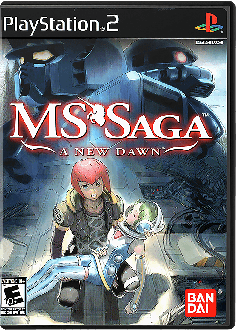 MS Saga A New Dawn box art for Playstation 2